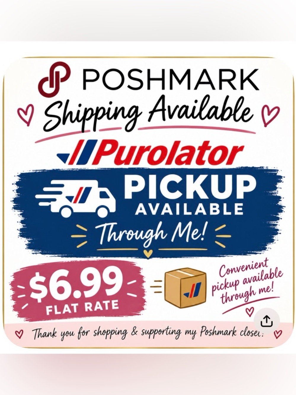Pickup AVAILABLE
